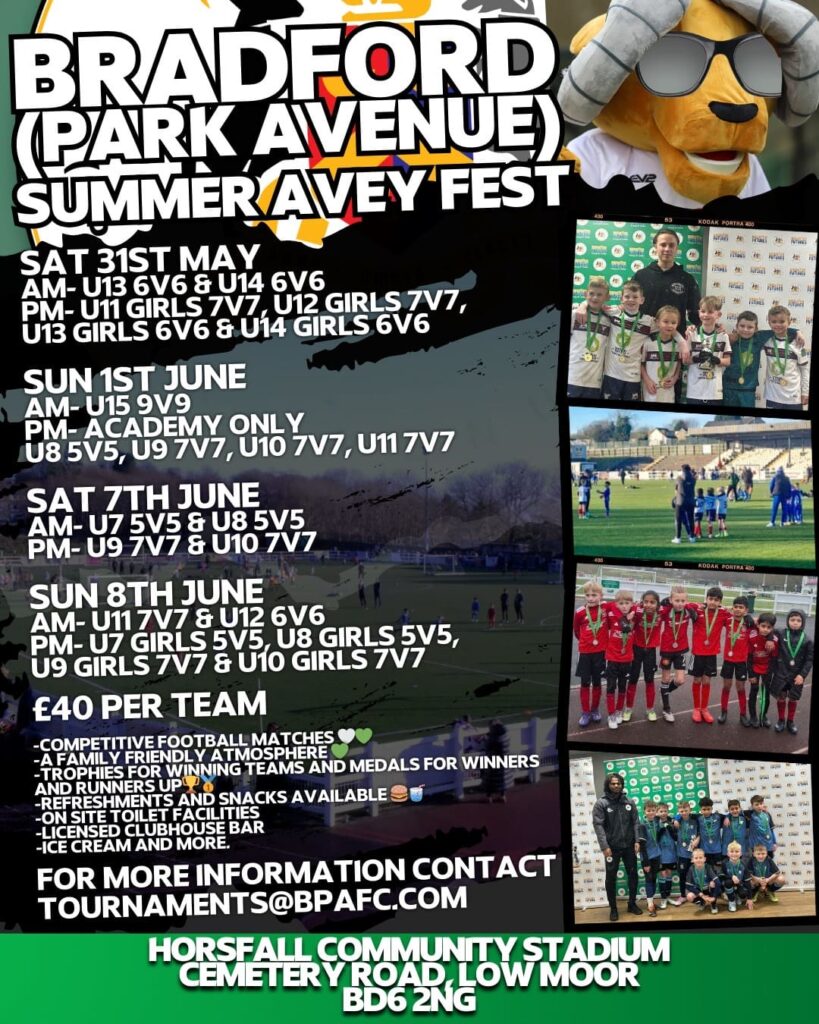 Bradford (Park Avenue) AFC Summer AveyFest 2025!