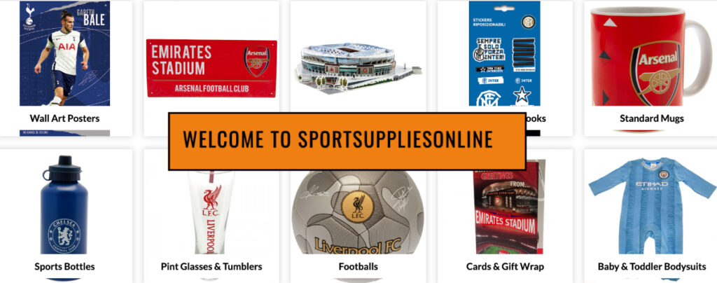 Sport Supplies Online is an online sports souvenirs shop retailing licensed souvenirs for grassroots football clubs and their teams.