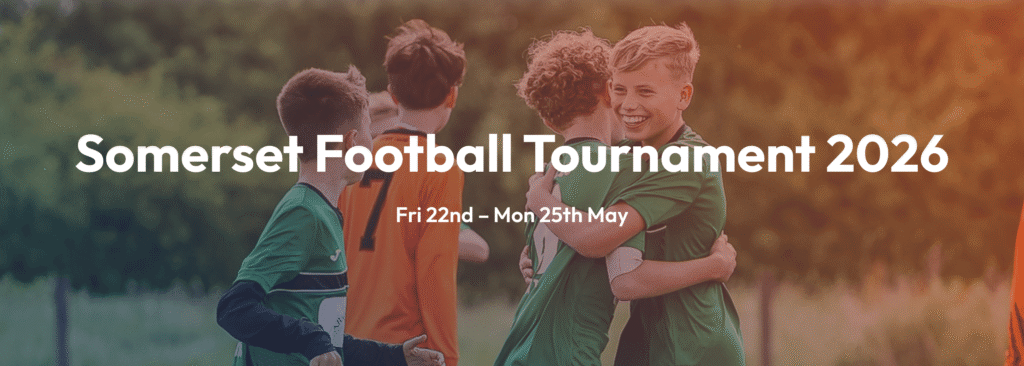 The Somerset Football Tournament 2026 will take place between Friday 22nd – Monday 25th May 2026 at Banwell FC, Somerset, BS29 6EE. 