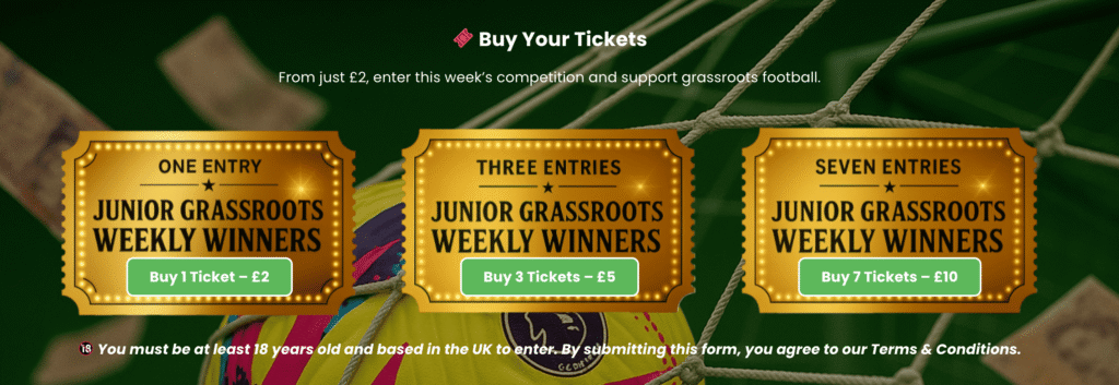 Introducing Weekly Winners Prizes Weekly Winners Prizes 1 Junior Grassroots Hub