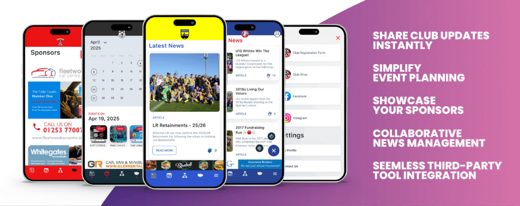 A FULLY BRANDED FOOTBALL CLUB APP BUILT FOR YOU...
