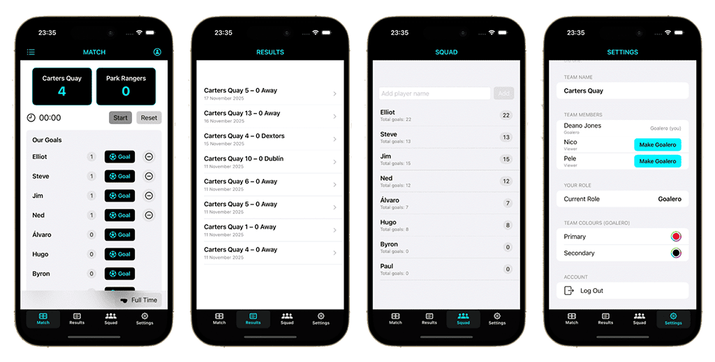 Goalero Whether you’re on the touchline managing the game or following from home, Goalero delivers instant updates, crystal-clear match summaries, and a smooth experience for every user.