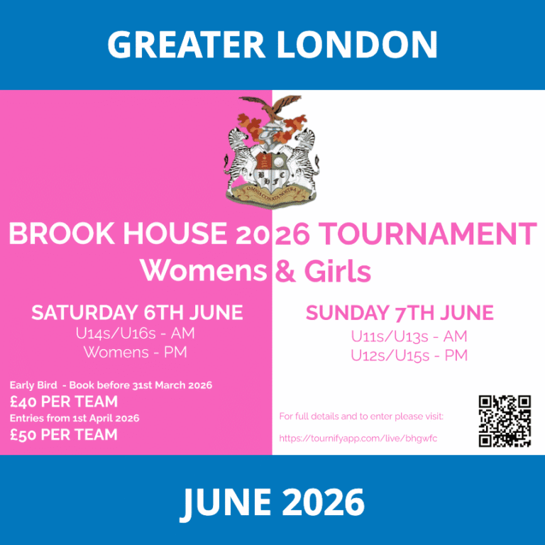 Brook House Women Girls 2026 Tournament Junior Grassroots Hub